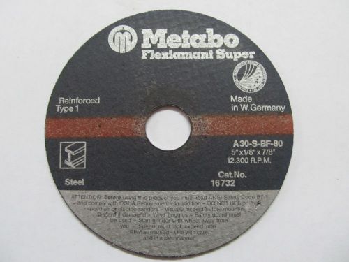 Metabo 5&#034; x 1/8&#034; x 7/8&#034; Cut Off Wheel For Steel