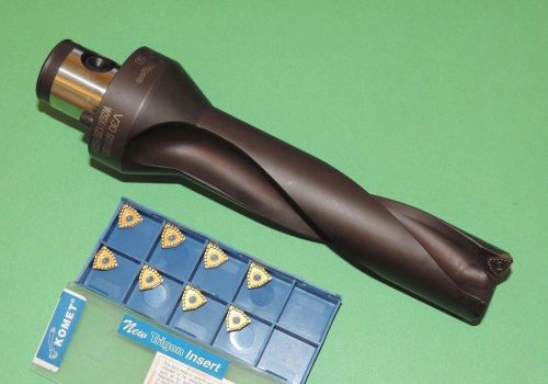 NEW KOMET 1.250&#034; KUB Trigon ABS 50 Indexable Drill 4xD w/ Inserts (V30 93180)