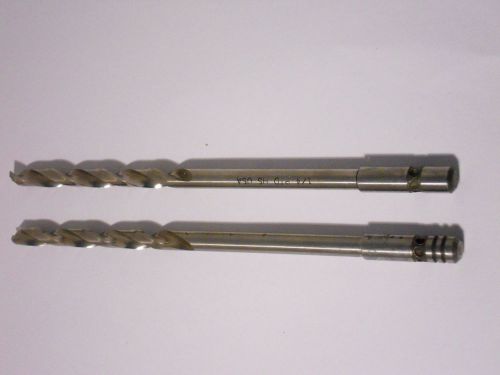 1/4&#034; hss boeing aircraft  qc  6&#034; long hss drill bit  lot of 2 for sale