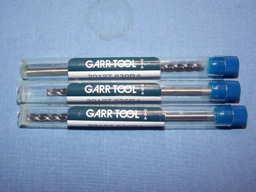 Brand new  GARR TOOL Carbide  long Bull   End Mill  1/8 dia. x 3&#034; oal 3 pcs lot