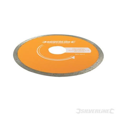 Silverline Tile Cutting Cutter Diamond Blade Disc 110Mm X 22.2Mm Heavy Duty