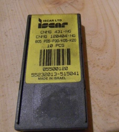 TEN ISCAR CARBIDE CUTTER INSERTS CNMG 431-NG IC 805