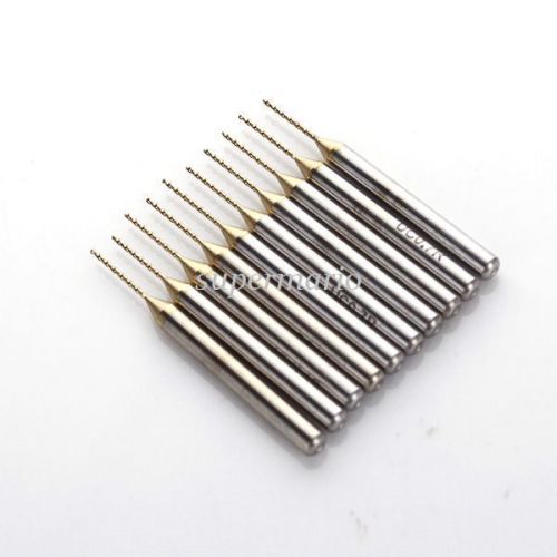 5x titanium nitride coated carbide pcb dremel jewelry cnc drill bit router 0.7mm for sale