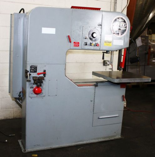 36&#034; thrt 13&#034; h doall 3613-20 vertical band saw, vari-speed, 5 hp, dbw15 blade we for sale