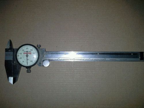 Brand new STARRETT 120A-6 Dial Caliper w/ Case, 6 In/150mm, White Dial 64514