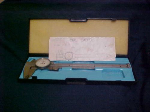 MODERN TOOLS MACHINISTS  DIAL CALIPERS 6&#034;  IN ORIGINAL BOX