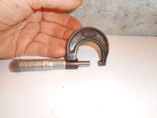 Machinists12/23A BUY NOW --Starrett 0-1 .001 Model 436 micrometer &#034;