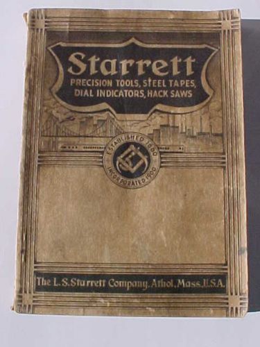 1938 STARRETT Fine Mechanical Tools Book Catalog 26