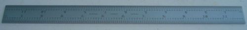 STARRETT CB12-4R SATIN CHROME BLADE INCH GRADS 8THS, 16THS 32NDS, 64THS 12&#034; LONG