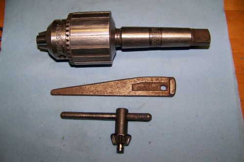 Jacobs drill chuck no. 3a, 1/8&#034;--5/8&#034; cap.  no. 3 morse , chuck key , drift for sale