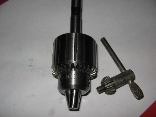 Jacobs # 32 Drill Chuck/Key, 1/2&#034; Shank, JT2 Mount, 0-3/8&#034; Capacity