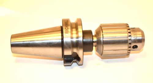 New RICHMILL BT40 Holder &amp; Jacobs Precision Drill Chuck 5/64-1/2&#034; Capacity 2A36