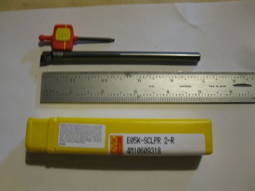 new sandvik solid carbide  5/16&#034; shank  boring bar with  insert.coolant thru