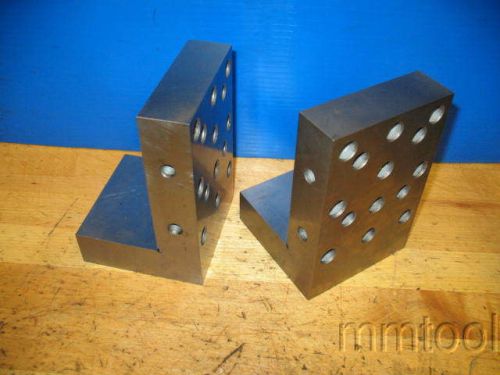 4&#034;x 4&#034;x 6&#034; PRECISION ANGLE PLATE W/3/8&#034;-16 TAPPED HOLES ***USA*** ?