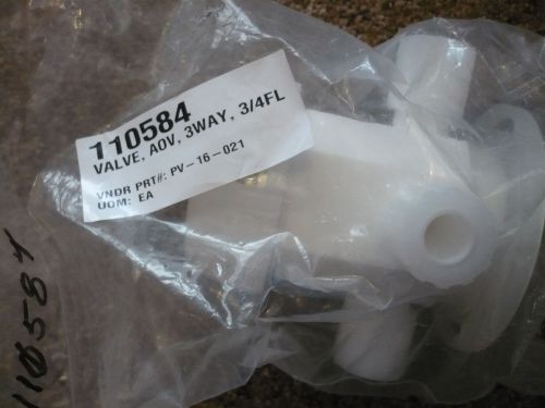 New Parker PV-16-021 110584 Valve AOV 3 Way 3/4FL Cleanroom Sealed**