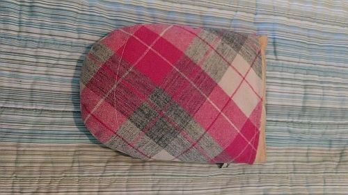 Shape-Ease PRESSING MITT / HAND PAD / Pressing Aid / Tailoring Tool, Pink Plaid