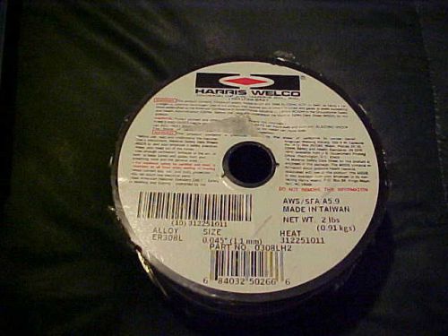 Harris welco er308l .045&#034;  1.1mm mig welding wire (2 lbs) ~ new part #0308lh2 for sale