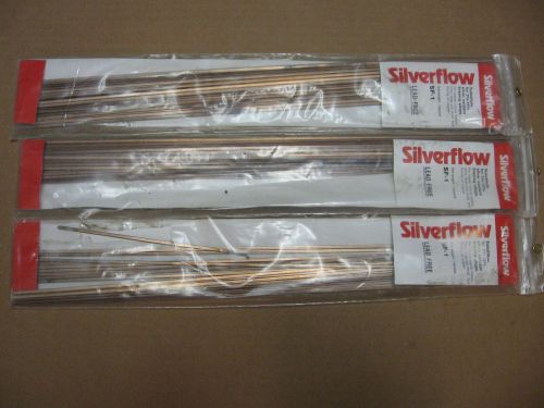 SILVERFLOW SF-1 SOLDER BRAZING RODS, SELF FLUXING ON COPPER, 2-3/4LBS TOTAL