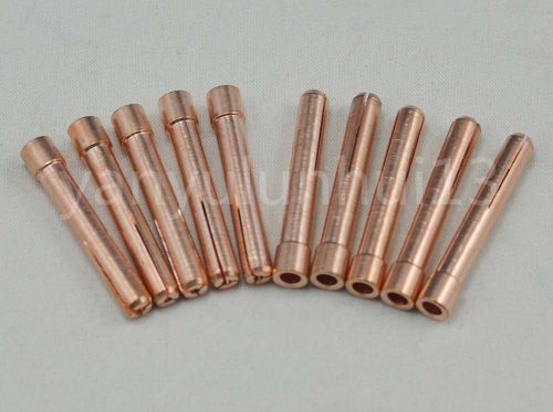 10pc collets 2.4mm 3/32&#034; qq150a tig welding torch parts consumables for sale