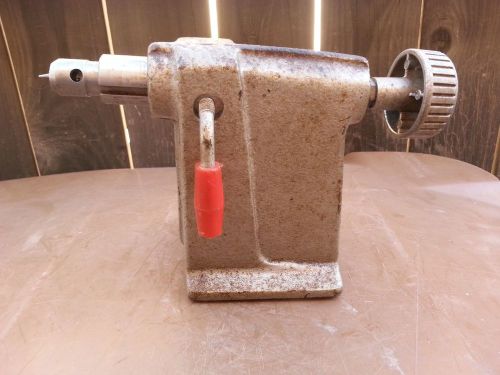 Vintage Powr Kraft Wood Lathe Tail Stock &amp; Center Montgomery Ward Power TPF2020A