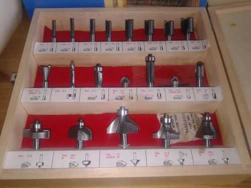 20 pcs. reuter bit set 8 mm shank carbide cut Holzfraser Holz Fraser Oberfrase