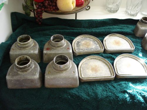 8 DENTAL LAB DUPLICATING FLASKS 4 Large 4Small