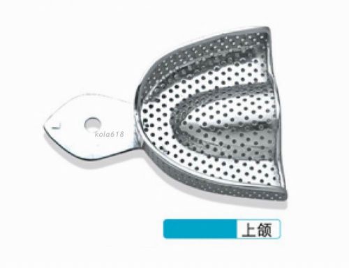 10 pcs kangqiao new dental stainless steel impression tray 1# upper perforated for sale