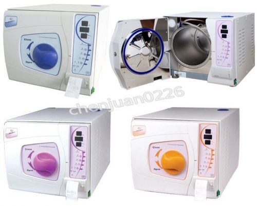 Dental 12l medical vacuum steam autoclave sterilizer equipment data printer for sale