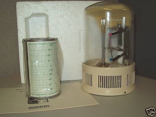 OAKTON GLASS DOME MINIDRUM HYGROTHERMOGRAPH 08369-50