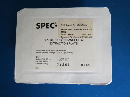Spec 96-well extraction plate c2 15mg solid phase extraction spe 596-01 for sale