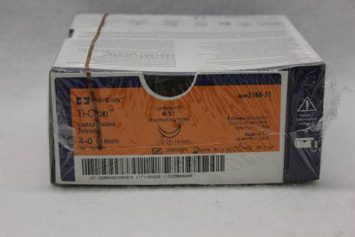 Covidien ref #3160-31 ti-cron coated braided polyester 1.5 met. 75cm (box of 36) for sale