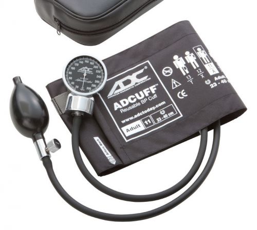 ADC 760-12XBK Aneroid Sphygnomanometer - Prosphyg, Lrg Adult, Black