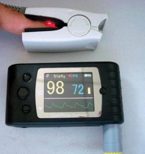 Pulse Oximeter Spo2 monitor with 2 probe (1 adult 1 infant)