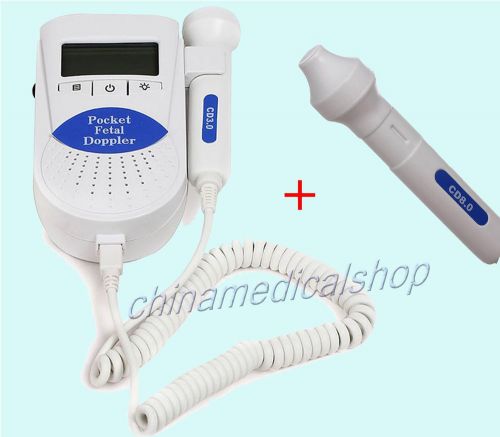 2013 NEW Vascular Fetal Doppler Monitor with 8MHZ Vascular Probe + 3Mhz probe