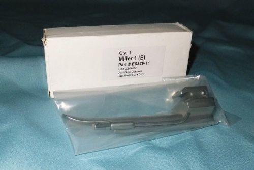 Miller Laryngoscope Blade #1 (E) Stainless Steel #E6226-11, NIB