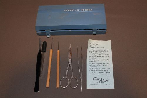 University of Wisconsin Medical Disection Kit 1967