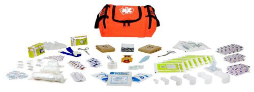 Mini first responder paramedic trauma bag fully stocked- orange for sale