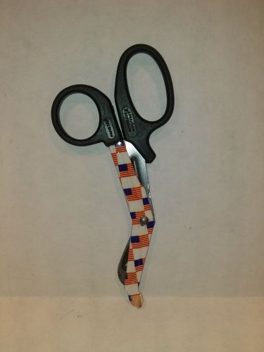 NEW 6&#034; Utility Scissors USA Flag Design - Professional EMT / Nurse / Paramedic