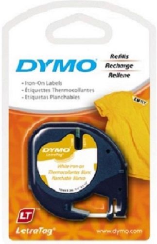 DYMO LETRATAG LABEL IRON WHITE STRIJKEN TAPE RUBAN REPASSAGE BLANC Letra Tag LT