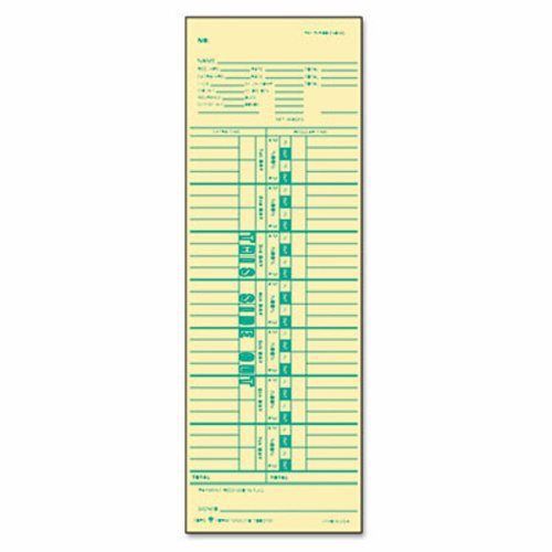 Tops Time Card for Cincinnati, Weekly, 3-1/2 x 10-1/2, 500 Per Box (TOP1255)