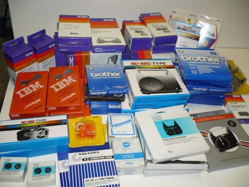 Vintage Lot 60+ Electronic TYPEWRITER RIBBONS, Cartridges, Tapes - NOS - Unused