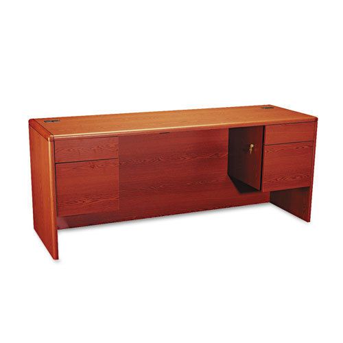 Hon 10700 Kneespace Credenza, 3/4 Height Pedestals, 72W X 24D X 29-1/2H, Henna C