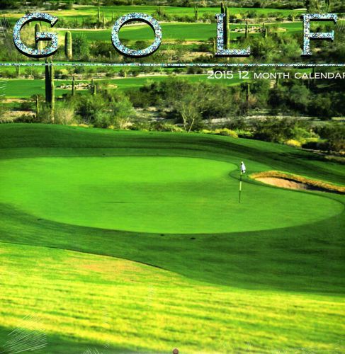 Golf - 2015 12 Month Wall Calendar - NEW 2015