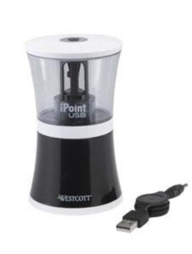 Westcott iPoint Evolution USB Pencil Sharpener Black