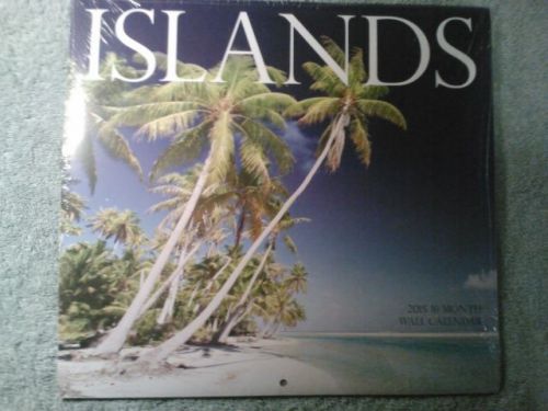 New Islands beach surf 16 Month Calendar 2015 Office work job home 11&#034;X 12&#034;