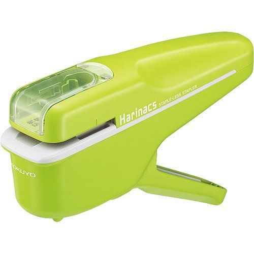 Stapler: Kokuyo Harinacs Stapleless, Green [Japan Import]