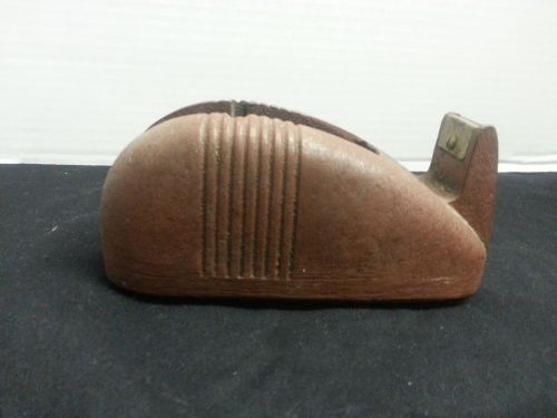 Vintage brown cast iron  tape dispenser - heavy duty  whale tail for sale