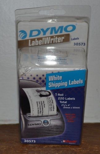 Dymo LabelWriter Labels White Shipping 1 Roll 220 Labels 2 1/8&#034; by 4&#034;  30573