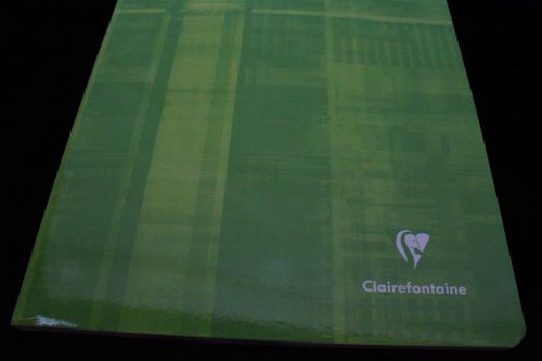 Clairefontaine staplebound notebook  8&#034; x 11&#034; graph green for sale