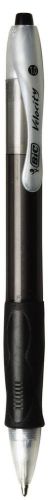 BIC Velocity Retractable Ballpoint Pen, Refillable, Medium Point (1.0 mm), Blac